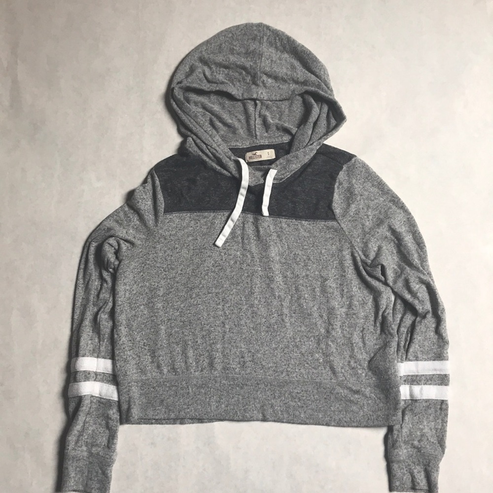 Super soft sporty cropped hoodie Hollister sz S
